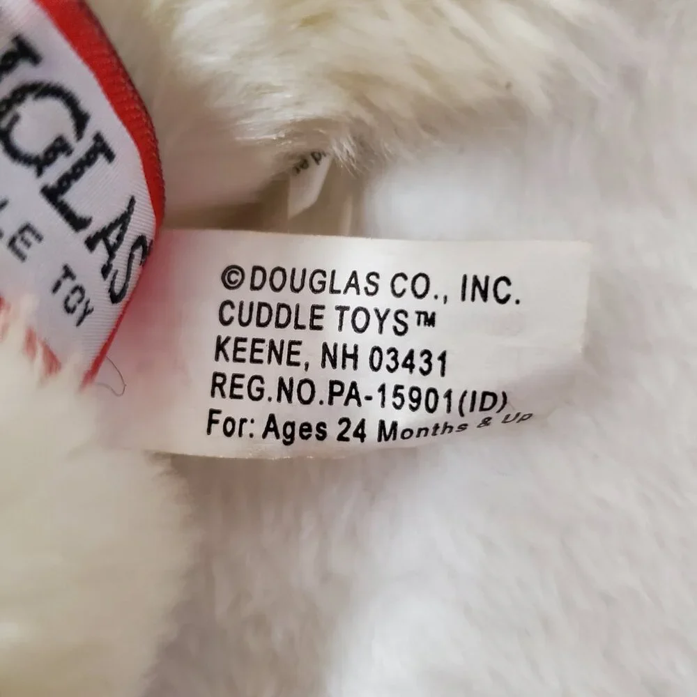 White Plush Seal Stuffed Animal By Douglas